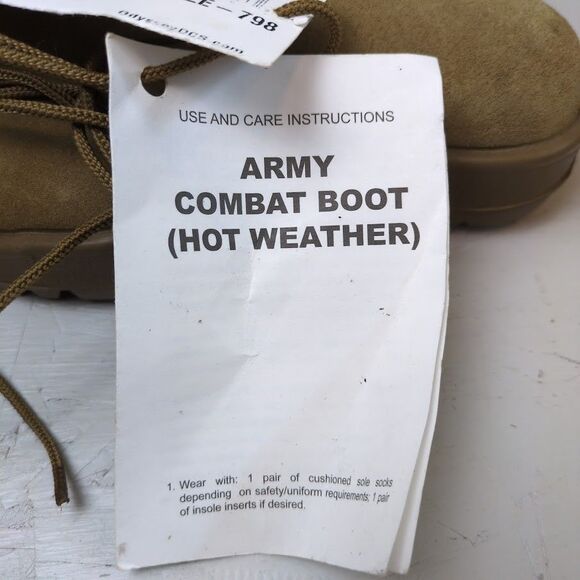 Army Hot Weather Combat Boot - Coyote Brown - Size: 5R - New - Picture 3 of 7